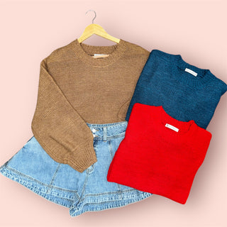 True Style Solid Sweater