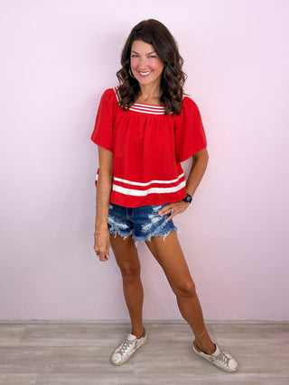 Everyday Rally Top (Red)