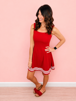 Game Day Cheer Dress (Red)