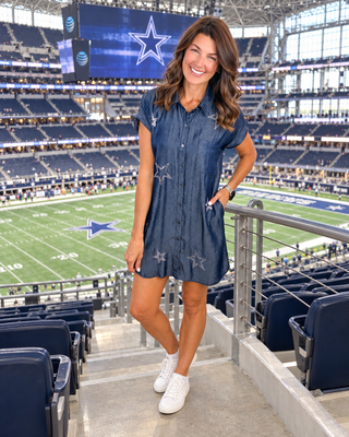 Stars Align Tencel Shirt Dress
