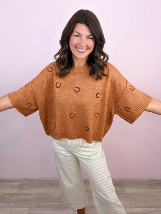 Lucky You Shortsleeve Sweater Top