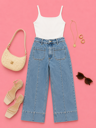 Signature Seam Denim (Light Wash)