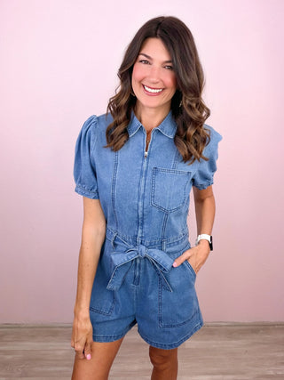 Sweet & Simple Denim Romper