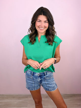 Minimal Moment Top (Green)