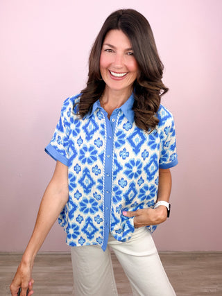 Coastal Breeze Button-Up
