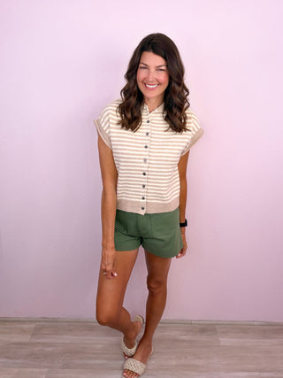 Soft Lines Sweater (Taupe)