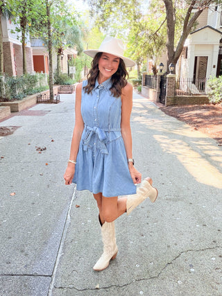 Effortless Beauty Denim Dress