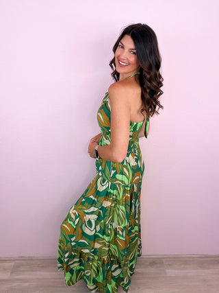 Spring Fling Halter Neck Jumpsuit