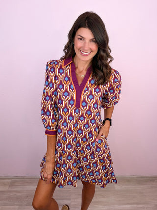 Own The Day Dress (Wine)