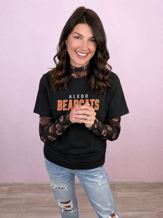 Leopard League Top