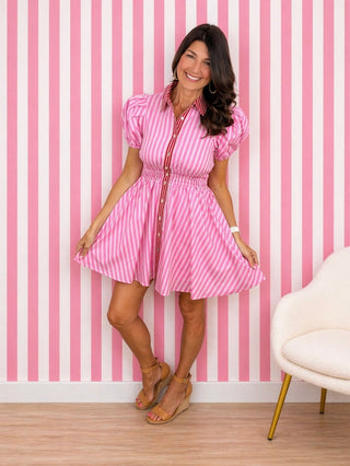 Flirt Factor Stripe Dress