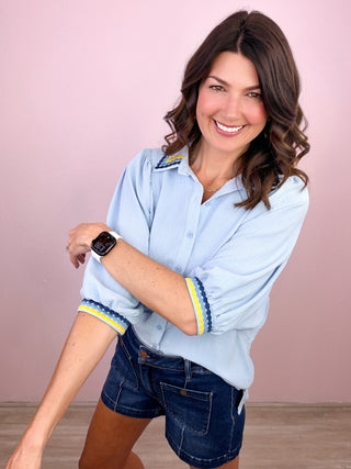 Easy Going Days Top (Blue)