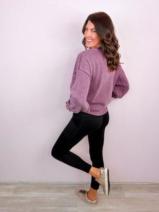 The Everyday Essential Sweatshirt - Purple
