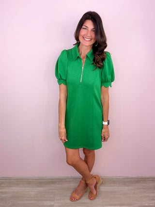 Charming Meets Casual Dress (Green)