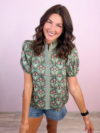 Gather & Grace Top (Green)