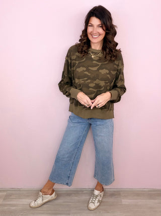 MICA Cropped Wide Leg Denim