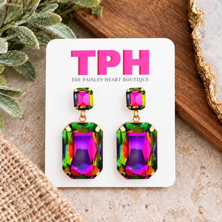 Kaleidoscope Crush Crystal Drop Earrings