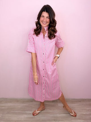 Easy Stripes Midi Dress