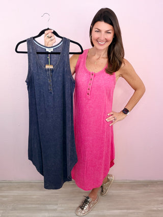 Simple Style Midi Dress