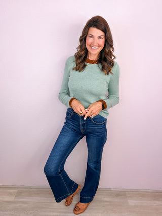 RISEN Tummy Control Flare Denim