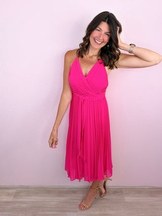 Darling Detail Pleated Dress