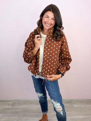 Dot & Dwell Jacket (Brown)