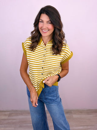 Soft Lines Sweater (Chartreuse)