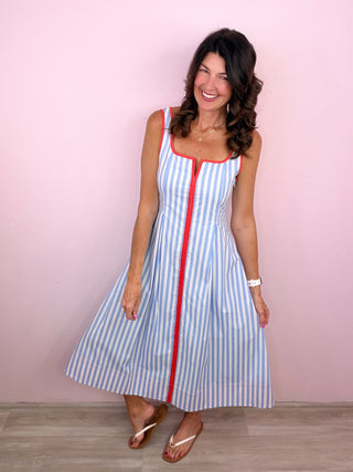 A Chic Stroll Midi Dress