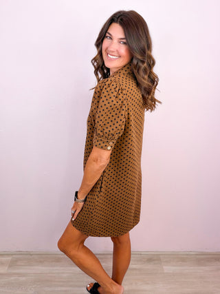 Polished in Polka Dots Dress
