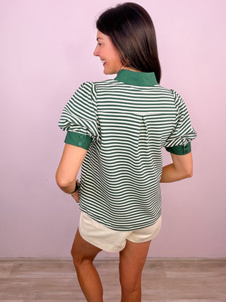 Stripe Crush Top (Hunter)