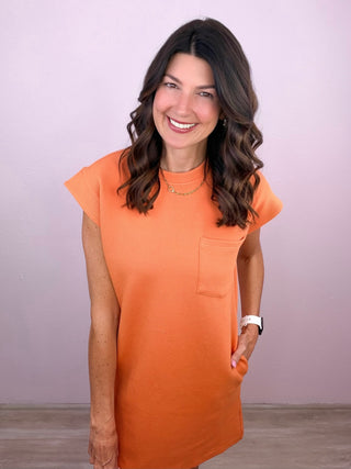 Everyday Ease Dress (Orange)