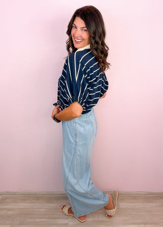 Mineral Washed Wide Leg Pants