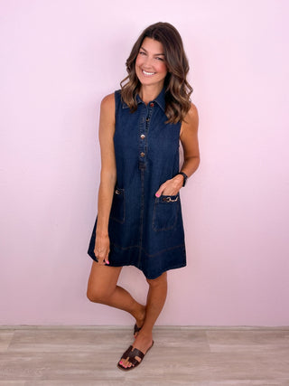 Easy Living Dress (Denim)