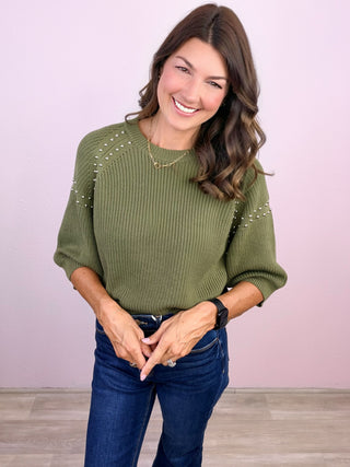 Added Edge Sweater (Olive)