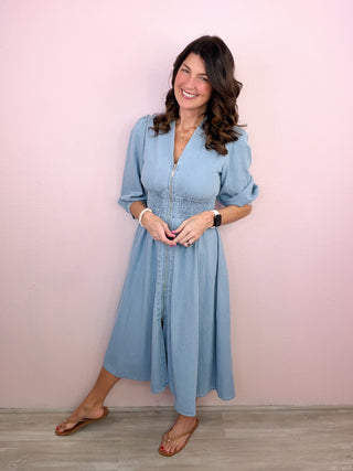 Denim & Grace Midi Dress