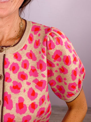 Wild But Sweet Cardigan Top