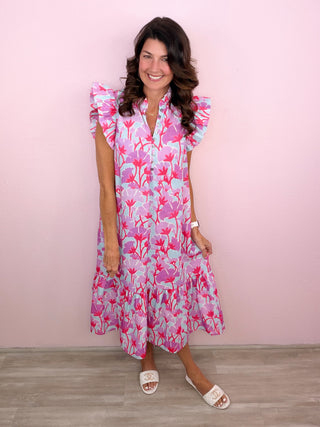 Bloom & Breeze Midi Dress