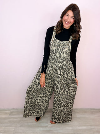 Cute In Leopard Overalls