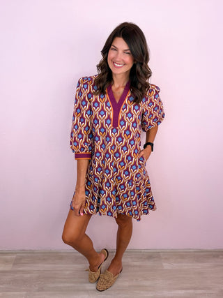 Own The Day Dress (Wine)