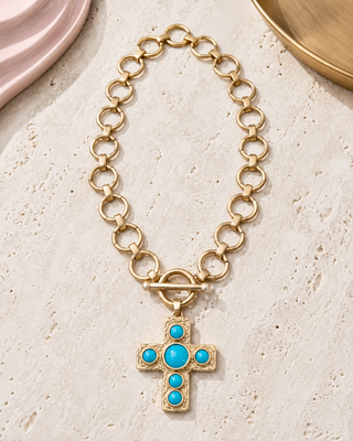 Turquoise Faith Statement Bracelet