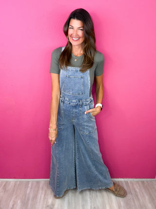 Effortless Agenda Denim Overalls