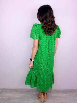 Meadow Whisper Midi Dress