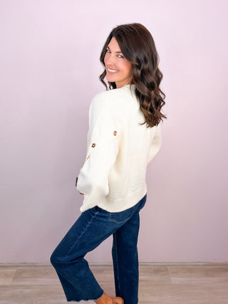The Easy Elegance Sweater - Cream