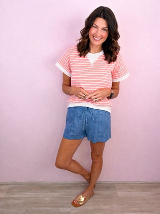 Casual Cutie Top (Coral)