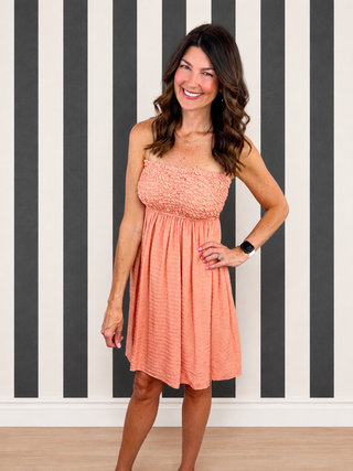 Delicate Days Dress (Salmon)