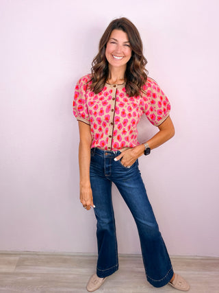 Wild But Sweet Cardigan Top