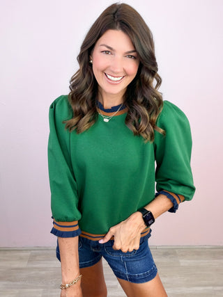 The Ivy League Ruffle Top
