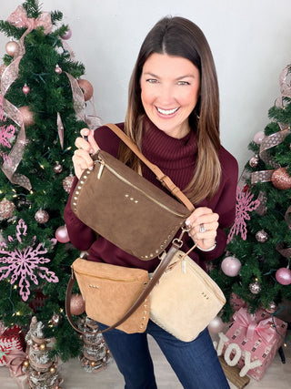 Pretty Simple | Sabrina Studded Sueded Bum Bag