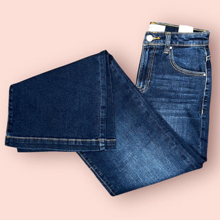 RISEN Dark Wash Wide Leg Denim