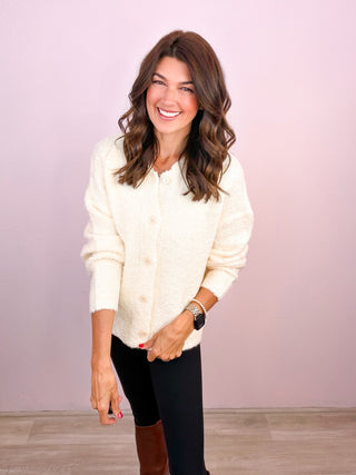 Vanilla Cloud Collared Cardigan